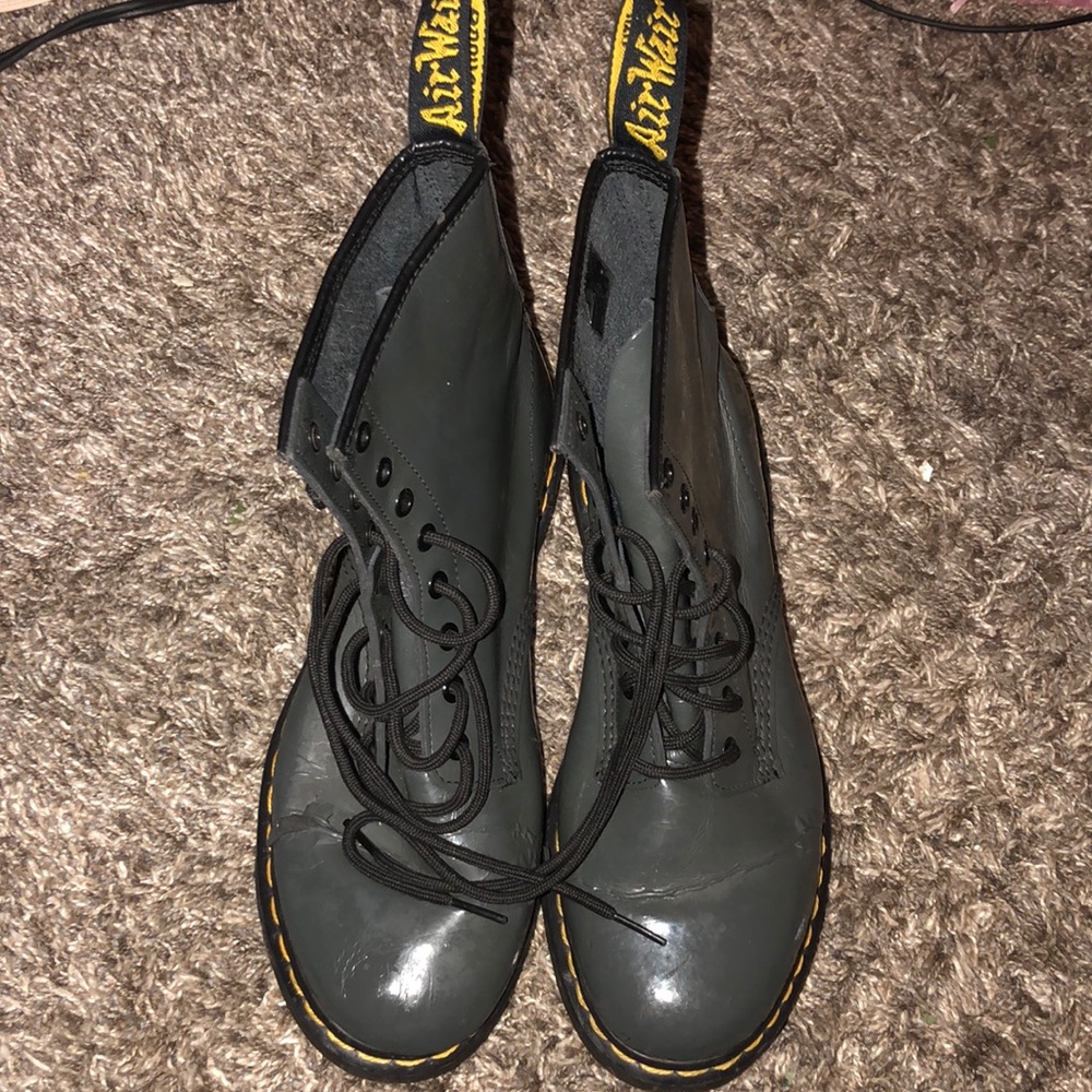 Gray Dr. Martens